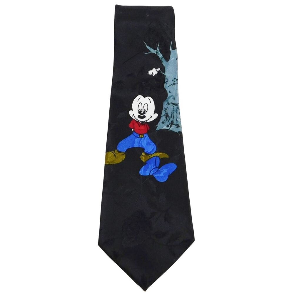 Simon Disney Mickey Mouse Black Red Blue White Tie